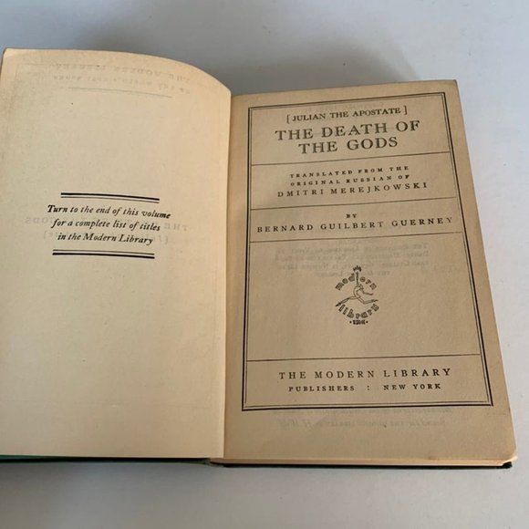 Merejkowski, The Death of the Gods, Flex Modern Library, 1929. - Picture 7 of 11